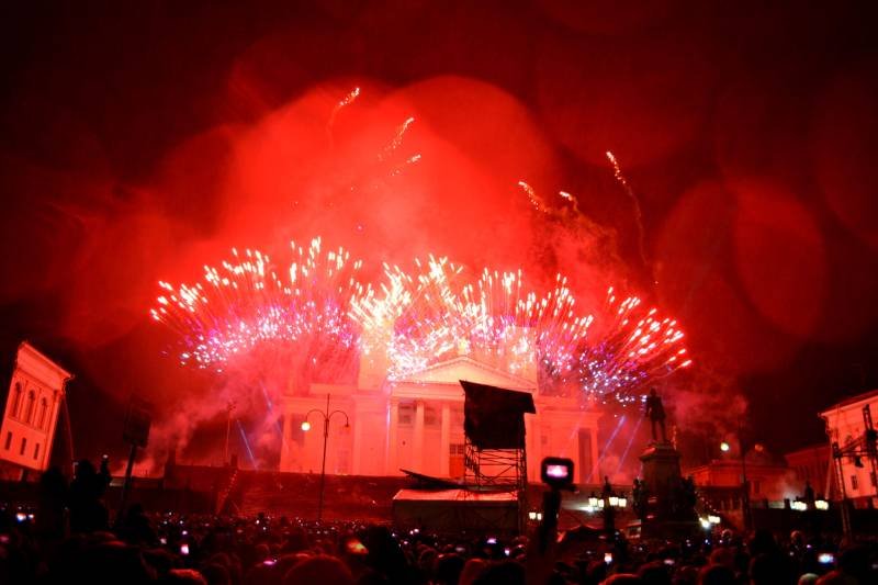 Новогодняя ночь Хельсинки 2019 Фейерверк