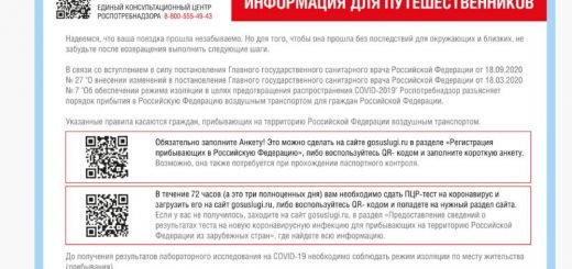 Роспотребнадзор Информация для путешественников