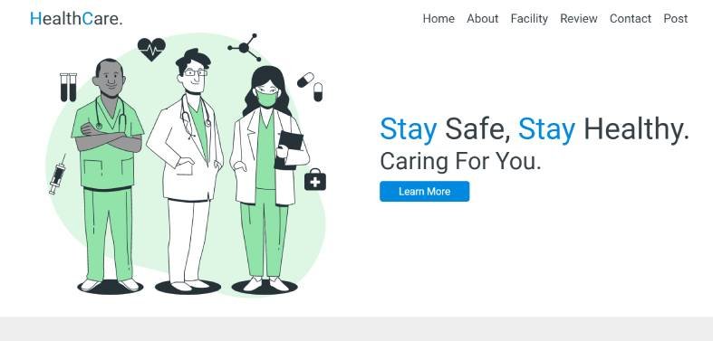 Сделал лэндинг HealthCare