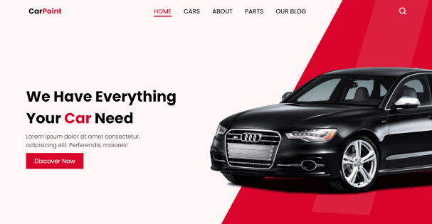 лендинг Car Point