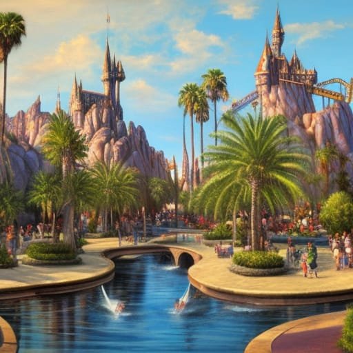 Universal Orlando. image made by AI