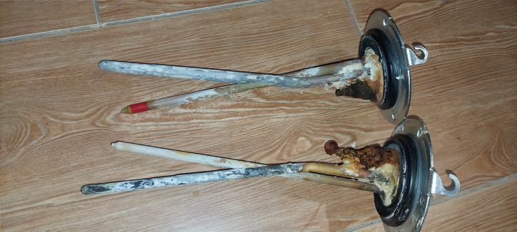 проржавевшие и закипевшие тены водонагревателя