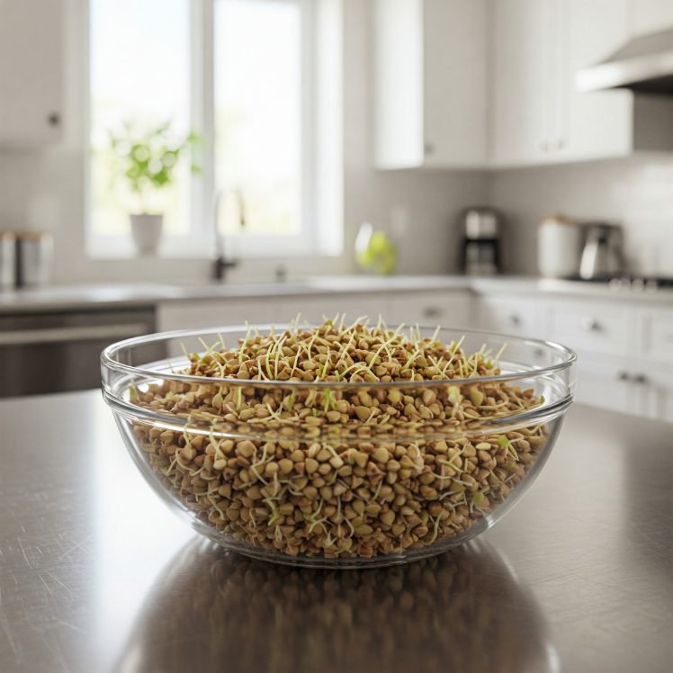 Так выглядит пророщенная гречка. - Проращивание зерновых по принципам кето Берга