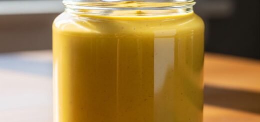 Домашняя горчица на кухонном столе