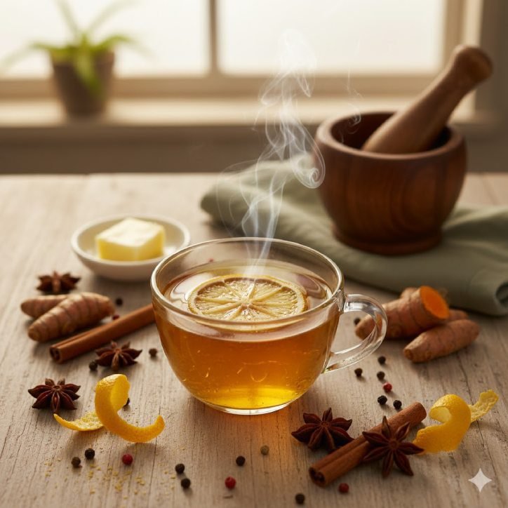 золотой чай с куркумой для мозга